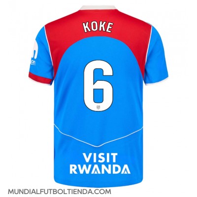 Camiseta Atletico Madrid Koke #6 Tercera Equipación Replica 2025-26 mangas cortas Camiseta Atletico Madrid Koke #6 Tercera Equipación Replica 2025-26 mangas cortas